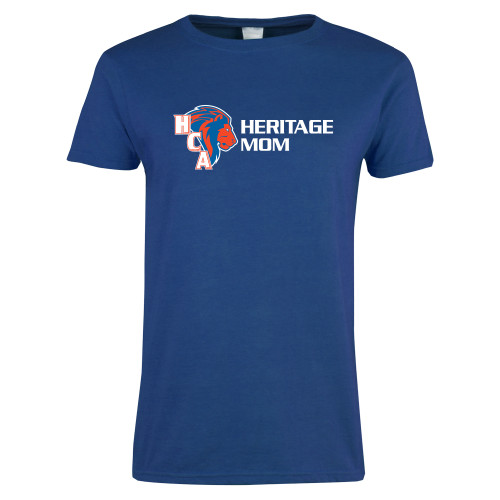 Womens Royal Short Sleeve Tee - Mom