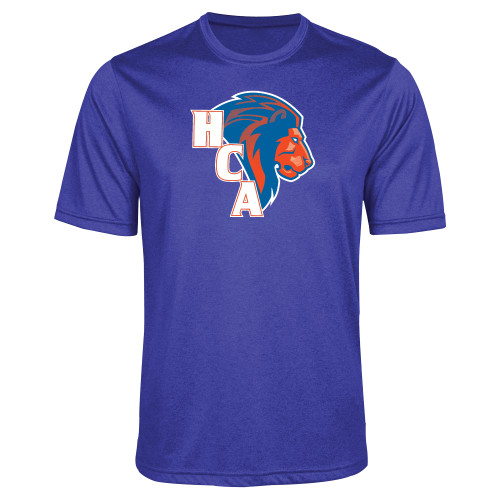  Royal Heather Performance Contender Tee - HCA Lion