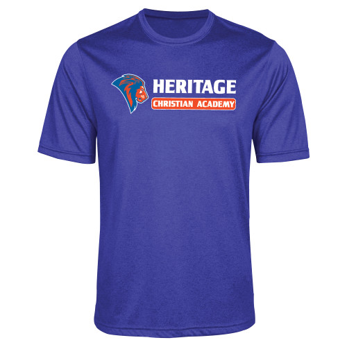  Royal Heather Performance Contender Tee - HCS Horizontal