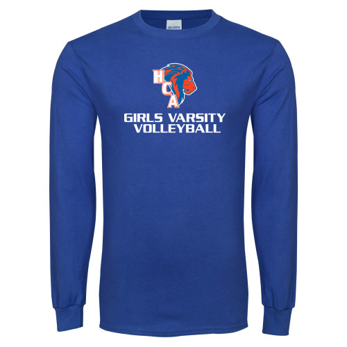  Royal Long Sleeve T Shirt - Girls Varsity Volleyball