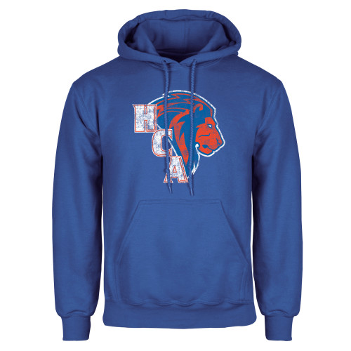  Royal Fleece Hoodie - HCA Lion 3 Color Distressed