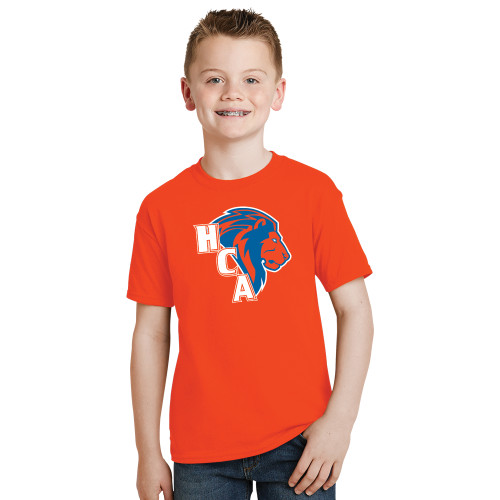  Youth Orange T Shirt - HCA Lion 3 Color