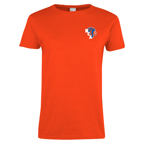  Womens Orange Short Sleeve Tee - HCA Lion