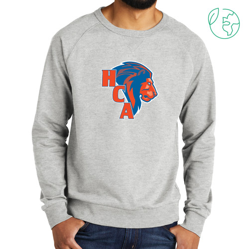  Allmade Light Grey Organic French Terry Crewneck Sweatshirt - HCA Lion