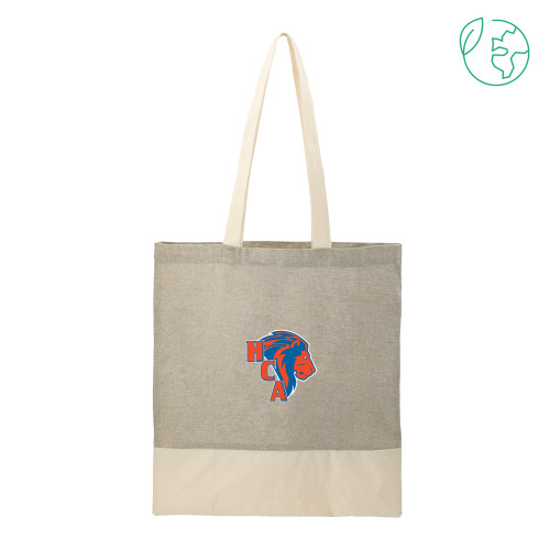  Split Recycled Grey Cotton Twill Convention Tote - HCA Lion 3 Color
