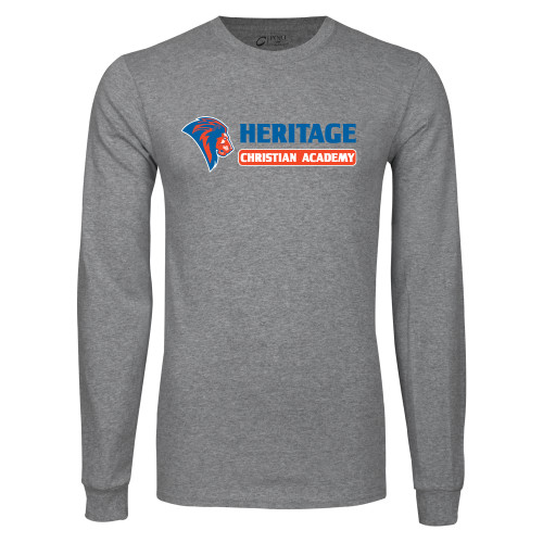  Grey Long Sleeve T Shirt - HCS Horizontal