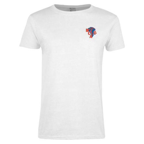  Womens White Short Sleeve Tee - HCA Lion