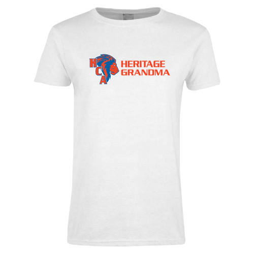  Womens White Short Sleeve Tee - Grandma