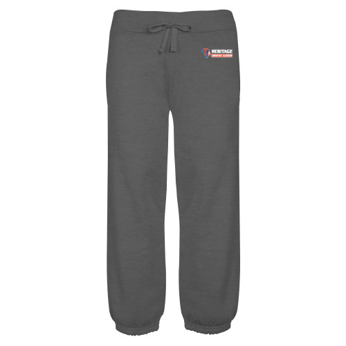  ENZA Womens Dark Heather Banded Fleece Capri - HCS Horizontal