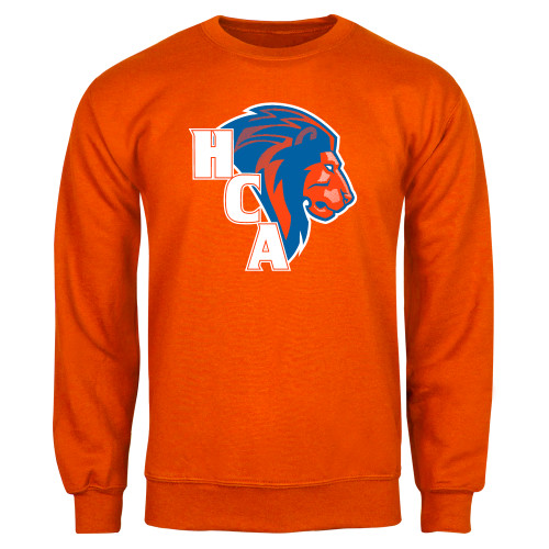  Orange Fleece Crew - HCA Lion