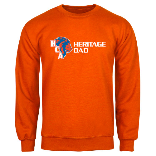  Orange Fleece Crew - Dad