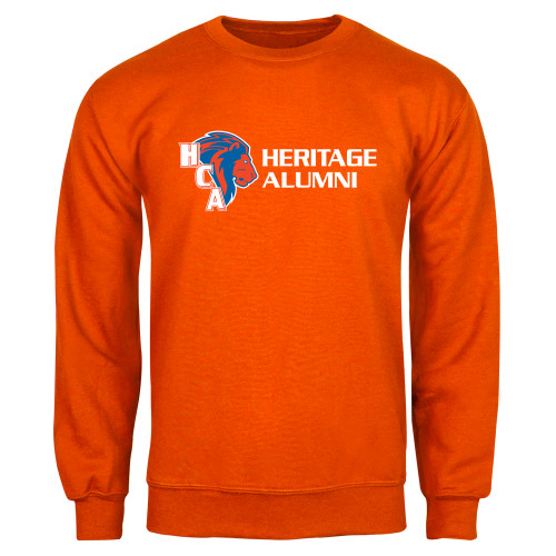  Orange Fleece Crew - Alumni