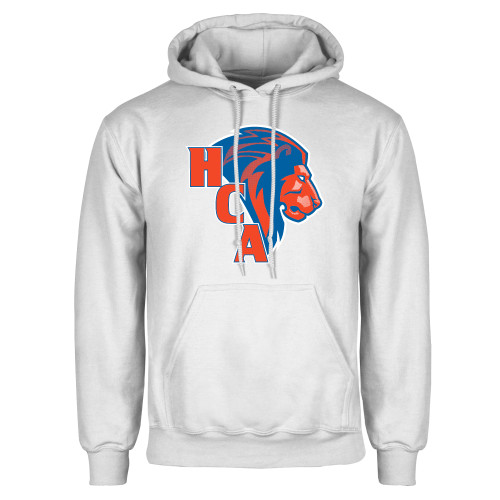  White Fleece Hoodie - HCA Lion