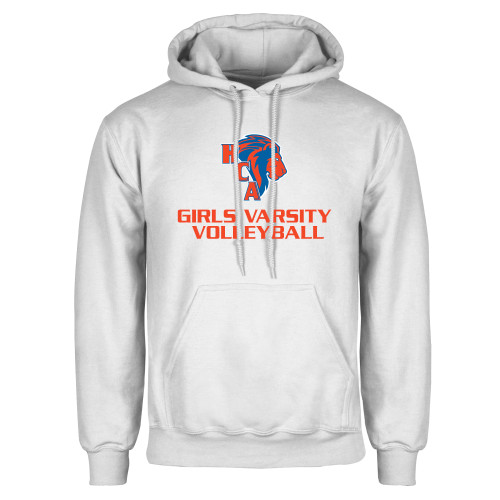  White Fleece Hoodie - Girls Varsity Volleyball