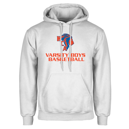  White Fleece Hoodie - Varsity Boys Basketball