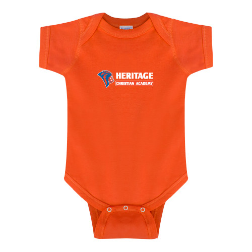  Orange Infant Onesie - HCS Horizontal