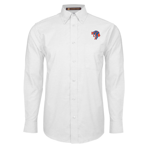  White Oxford Long Sleeve Shirt - HCA Lion 3 Color