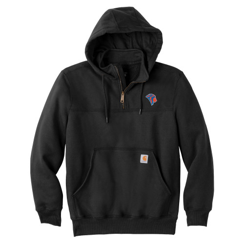  Carhartt Black Rain Defender Paxton Hooded Zip Sweatshirt - Lion Head