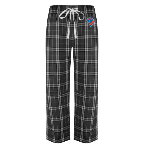  Black/Grey Flannel Pajama Pant - Lion Head