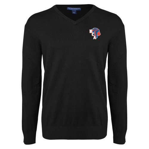  Black VNeck Sweater - HCA Lion 3 Color