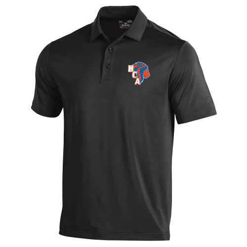  Under Armour Black Performance Polo - HCA Lion 3 Color
