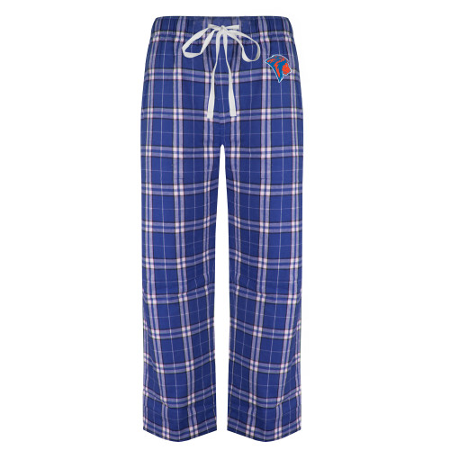  Royal/White Flannel Pajama Pant - Lion Head