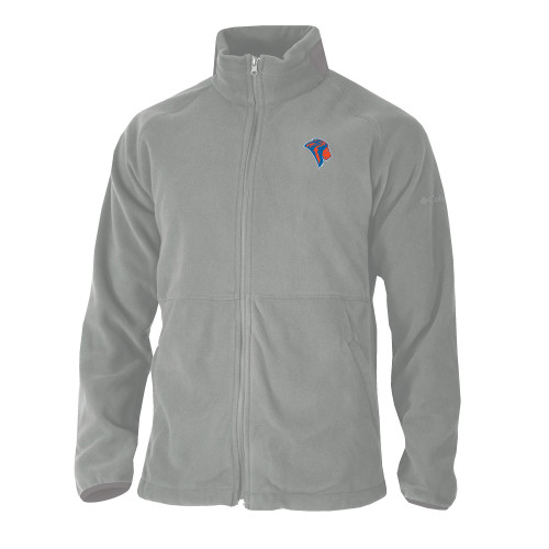  Columbia Grey Everest Ridge Fleece Full Zip Jacket - Lion Head