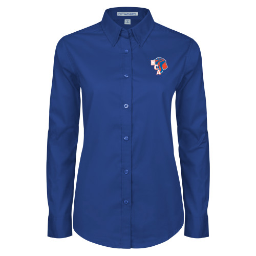  Womens Royal Twill Button Down Long Sleeve  - HCA Lion 3 Color