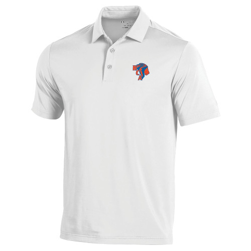  Under Armour White Performance Polo - HCA Lion 3 Color