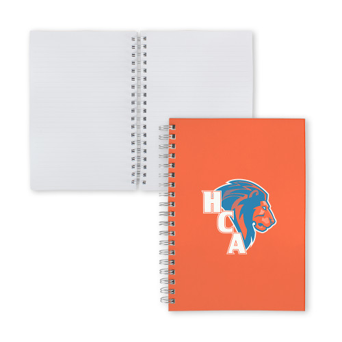  Clear 7 x 10 Spiral Journal Notebook - HCA Lion