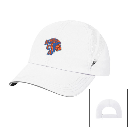  White Performance Cap - HCA Lion 3 Color