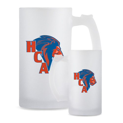  Full Color Decorative Frosted Glass Mug 16oz - HCA Lion