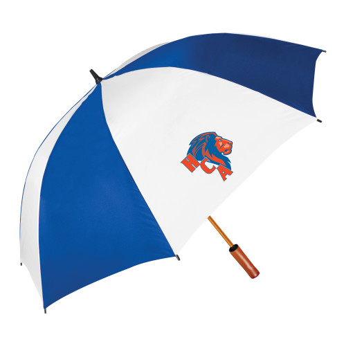  64 Inch Royal/White Umbrella - HCA Lion