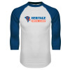 Thumbnail image for  White/Royal Raglan Baseball T Shirt