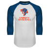 Thumbnail image for  White/Royal Raglan Baseball T Shirt