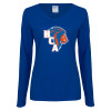 Thumbnail image for  Womens Royal Long Sleeve V Neck Tee 
