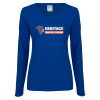 Thumbnail image for  Womens Royal Long Sleeve V Neck Tee 