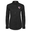 Thumbnail image for  Womens Black Twill Button Down Long Sleeve 