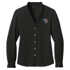 Thumbnail image for  Brooks Brothers Womens Black Long Sleeve Ruffle Collar Blouse