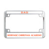 Thumbnail image for  Metal Motorcycle License Plate Frame in Chrome
