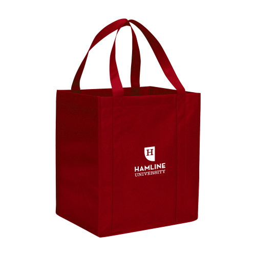  Non Woven Red Grocery Tote - Primary