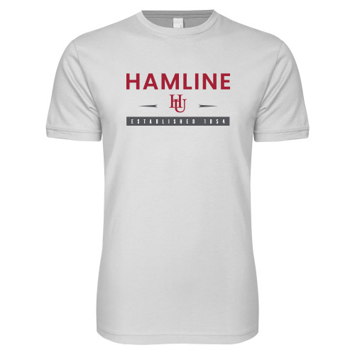  Next Level White SoftStyle T Shirt - Hamline Estblished