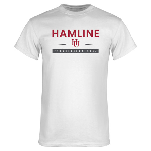  White T Shirt - Hamline Estblished