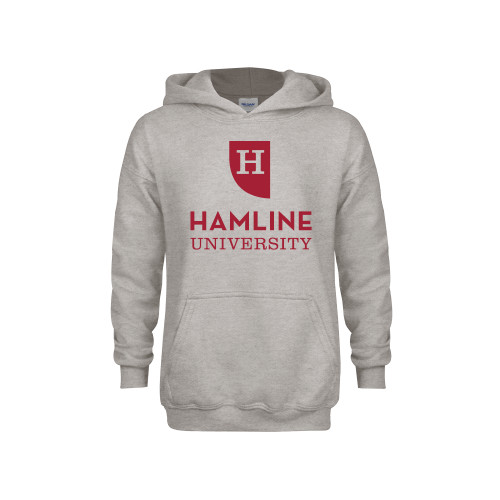  Youth Grey Fleece Hood - Primary
