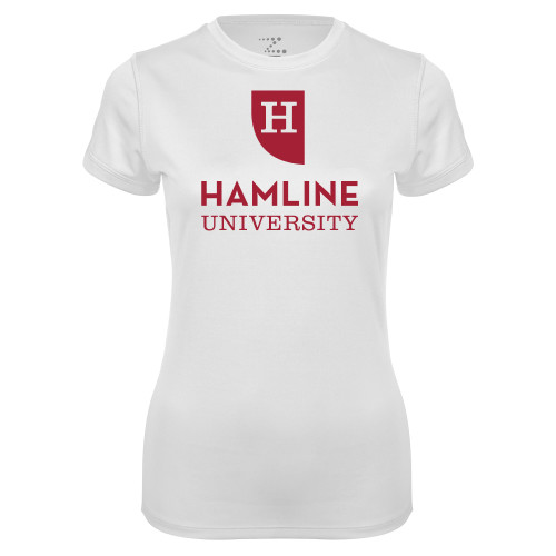  Womens White Performance Tee - Primary