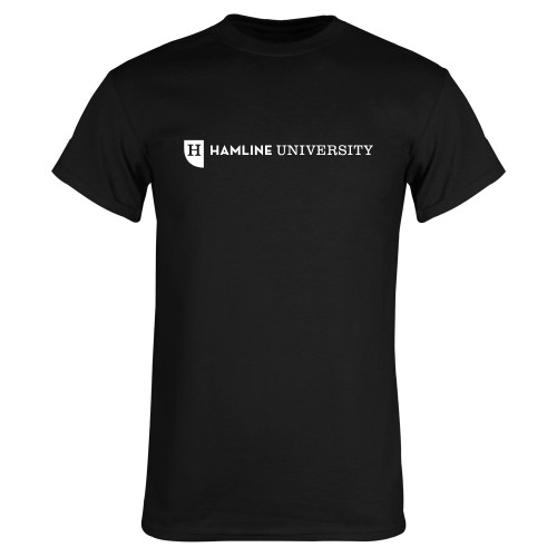  Black T Shirt - Hamline Wordmark