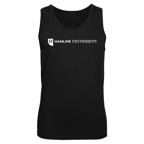  Black Tank Top - Hamline Wordmark