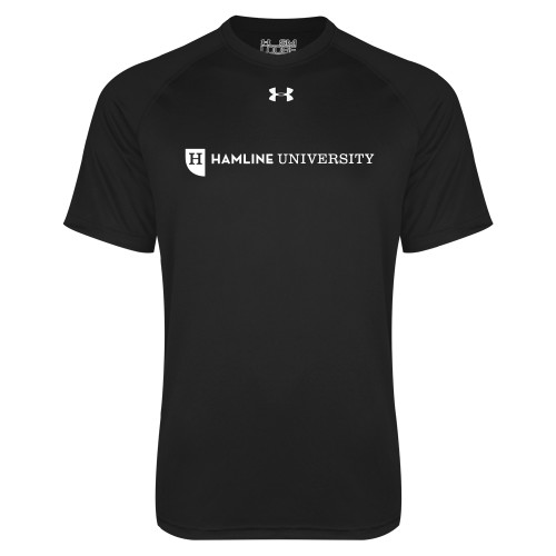  Under Armour Black Tech Tee - Hamline Wordmark