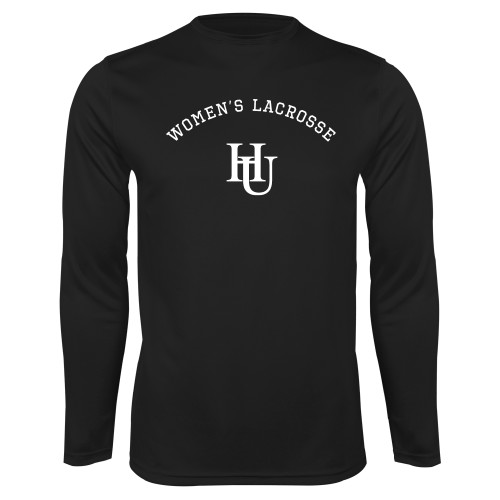  Black Performance Long Sleeve Shirt - Womens Lacrosse