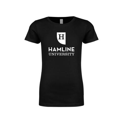  Next Level Girls Black Fashion Fit T Shirt - Primary